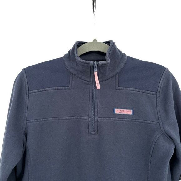 Vineyard Vines 1/4 Zip Pullover Sweatshirt Blue Small - Picture 3 of 7
